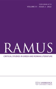 Ramus Volume 51 - Issue 2 -