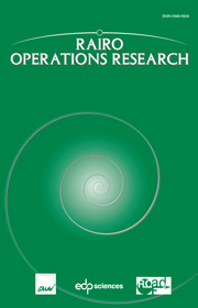 RAIRO - Operations Research Volume 46 - Issue 2 -