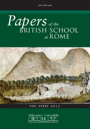 Papers of the British School at Rome Volume 81 - Issue  -
