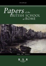 Papers of the British School at Rome Volume 90 - Issue  -