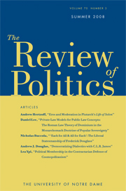 The Review of Politics Volume 70 - Issue 3 -