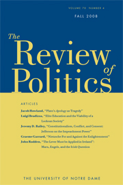 The Review of Politics Volume 70 - Issue 4 -