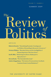 The Review of Politics Volume 71 - Issue 3 -