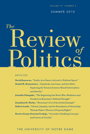 The Review of Politics Volume 72 - Issue 3 -