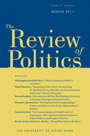 The Review of Politics Volume 73 - Issue 1 -