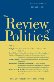 The Review of Politics Volume 73 - Issue 2 -