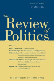 The Review of Politics Volume 76 - Issue 1 -