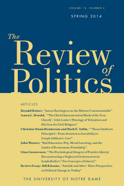 The Review of Politics Volume 76 - Issue 2 -