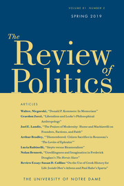 The Review of Politics Volume 81 - Issue 2 -