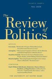The Review of Politics Volume 82 - Issue 4 -