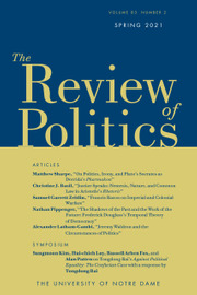 The Review of Politics Volume 83 - Issue 2 -