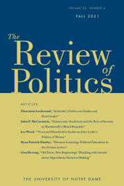 The Review of Politics Volume 83 - Issue 4 -