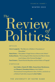 The Review of Politics Volume 84 - Issue 1 -