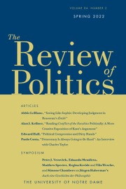 The Review of Politics Volume 84 - Issue 2 -