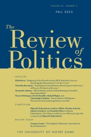 The Review of Politics Volume 84 - Issue 4 -