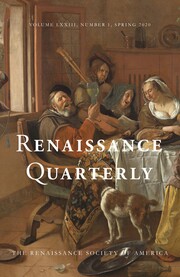 Renaissance Quarterly Volume 73 - Issue 1 -