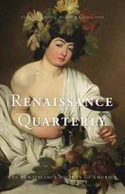 Renaissance Quarterly Volume 77 - Issue 3 -