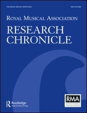 Royal Musical Association Research Chronicle Volume 25 - Issue S1 -