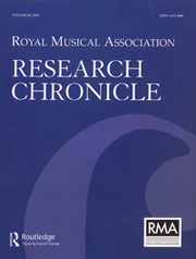 Royal Musical Association Research Chronicle Volume 46 - Issue  -