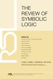 The Review of Symbolic Logic Volume 16 - Issue 4 -