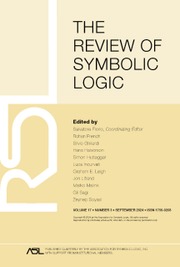 The Review of Symbolic Logic Volume 17 - Issue 3 -