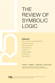 The Review of Symbolic Logic Volume 1 - Issue 2 -  Mathematical Methods in Philosophy