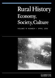 Rural History Volume 16 - Issue 1 -