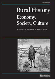 Rural History Volume 20 - Issue 1 -