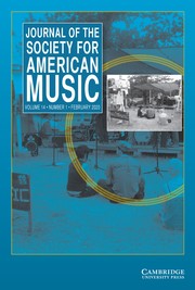 Journal of the Society for American Music Volume 14 - Special Issue1 -  Music Festivals