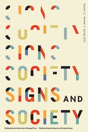 Signs and Society Volume 11 - Issue 2 -