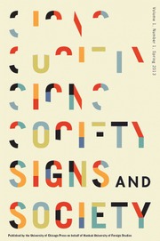 Signs and Society Volume 1 - Issue 1 -