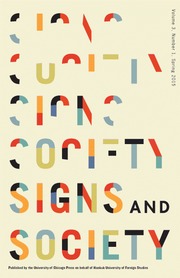 Signs and Society Volume 3 - Issue 1 -