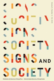 Signs and Society Volume 8 - Issue 3 -