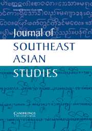 Journal of Southeast Asian Studies Volume 33 - Issue 2 -
