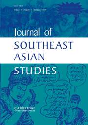 Journal of Southeast Asian Studies Volume 38 - Issue 1 -