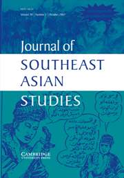 Journal of Southeast Asian Studies Volume 38 - Issue 3 -