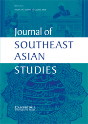 Journal of Southeast Asian Studies Volume 39 - Issue 3 -