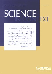 Science in Context Volume 16 - Issue 3 -