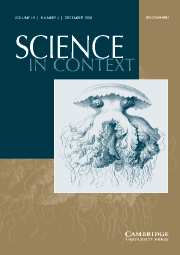 Science in Context Volume 19 - Issue 4 -
