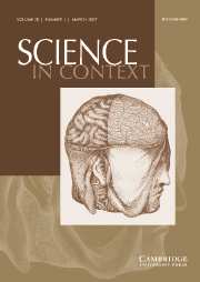Science in Context Volume 20 - Issue 1 -