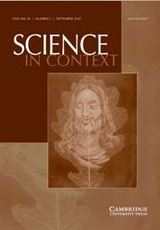 Science in Context Volume 20 - Issue 3 -