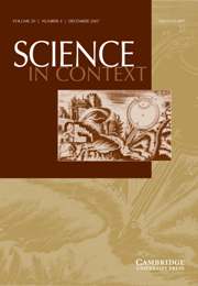 Science in Context Volume 20 - Issue 4 -