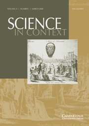 Science in Context Volume 21 - Issue 1 -