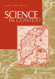 Science in Context Volume 23 - Issue 1 -
