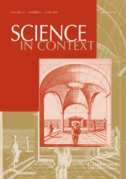 Science in Context Volume 23 - Issue 2 -