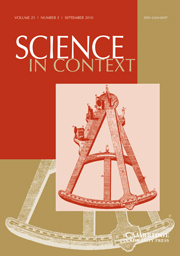Science in Context Volume 23 - Issue 3 -