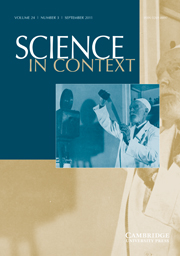 Science in Context Volume 24 - Issue 3 -  Cinematography, Seriality, and the Sciences
