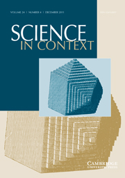 Science in Context Volume 24 - Issue 4 -