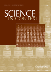 Science in Context Volume 25 - Issue 2 -