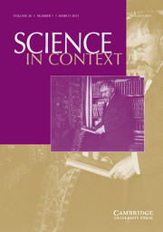 Science in Context Volume 26 - Issue 1 -
